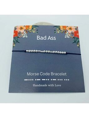 ($8) Bad Ass Morse Code Bracelet